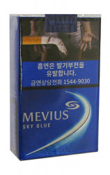Mevius Sky Blue Soft Pack (Korea Duty Free)