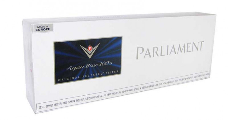 Parliament Aqua Blue 100'S (Южная Корея)