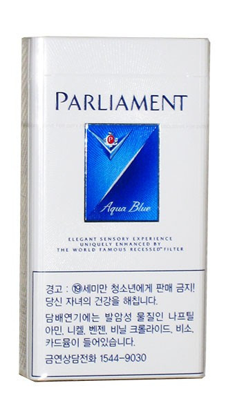 Parliament Aqua Blue 100'S (Южная Корея)